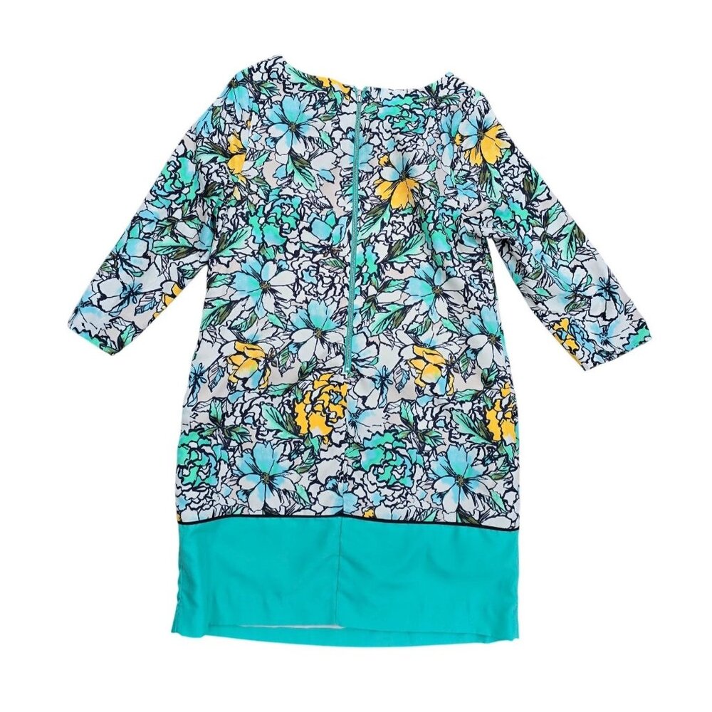The Limited Womens Floral 3/4 Sleeve Shift Dress Multicolor Size M Polyester - Picture 2 of 5